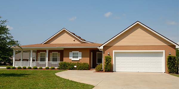 modest view of a house