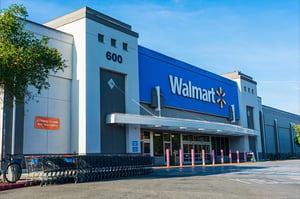 Exterior of a Walmart