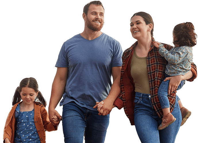 Family walking